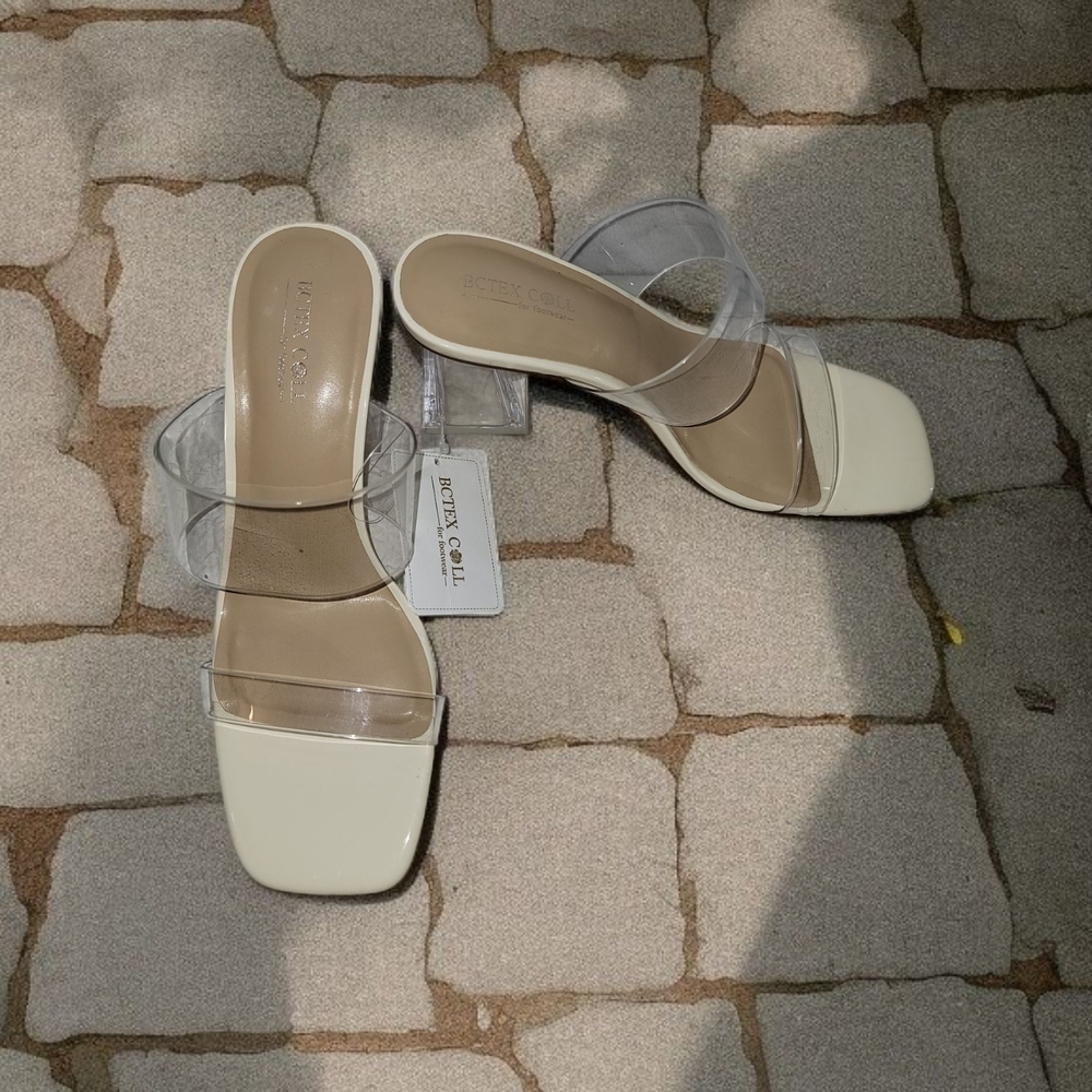 BC Tex Coll Beige With Clear Accents Women's Shoes Size 7.5 - Picture 4 of 8